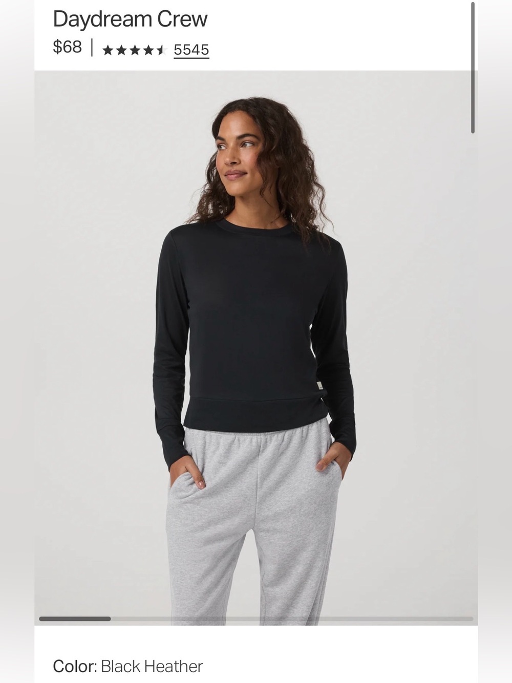 Vuori Daydream Crew Sz M
